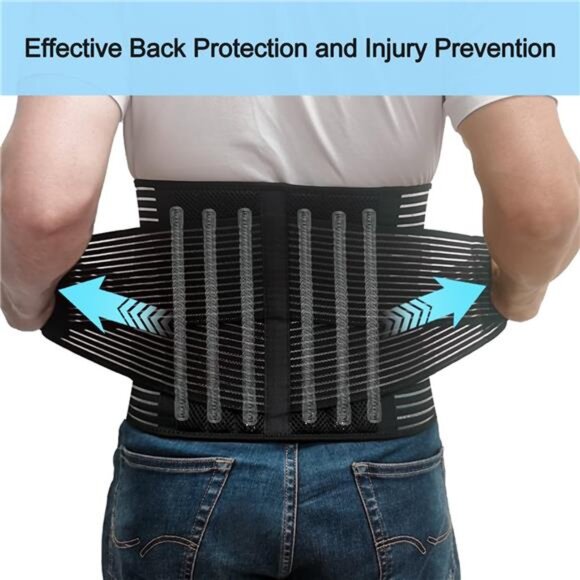 Back Brace for Men and Women, Back Support Belt Relief Lower Back Pain - Picture 3 of 7